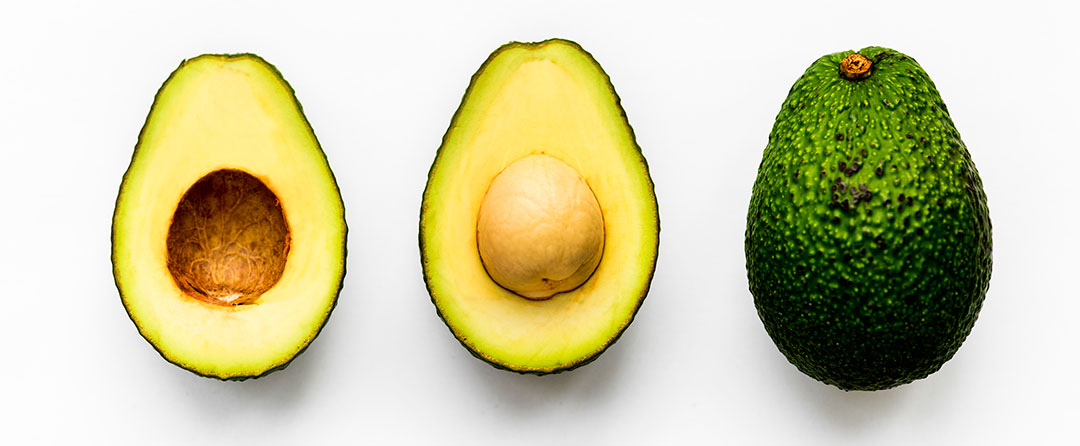 Aguacates cortados