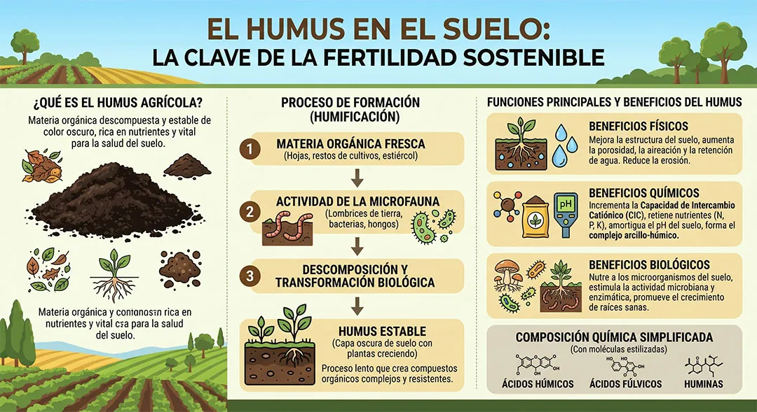 Claves del humus en el suelo