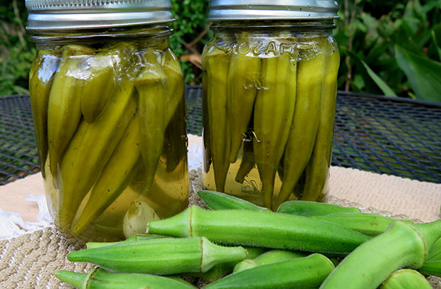 Cocinado de okra