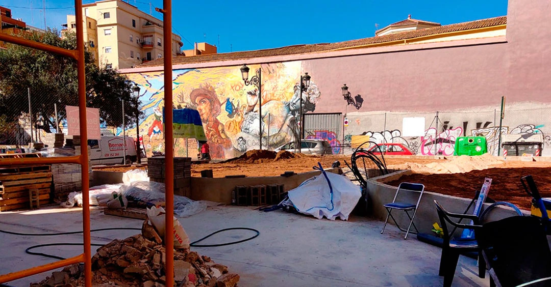 Construcción de un huerto urbano comunitario en Valencia