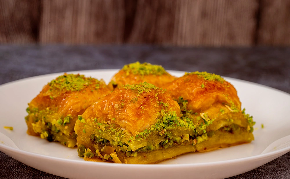Postre turco a base de especia mahleb