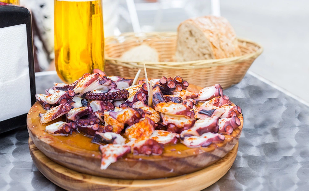 Pulpo a la gallega con pimentón de la Vera