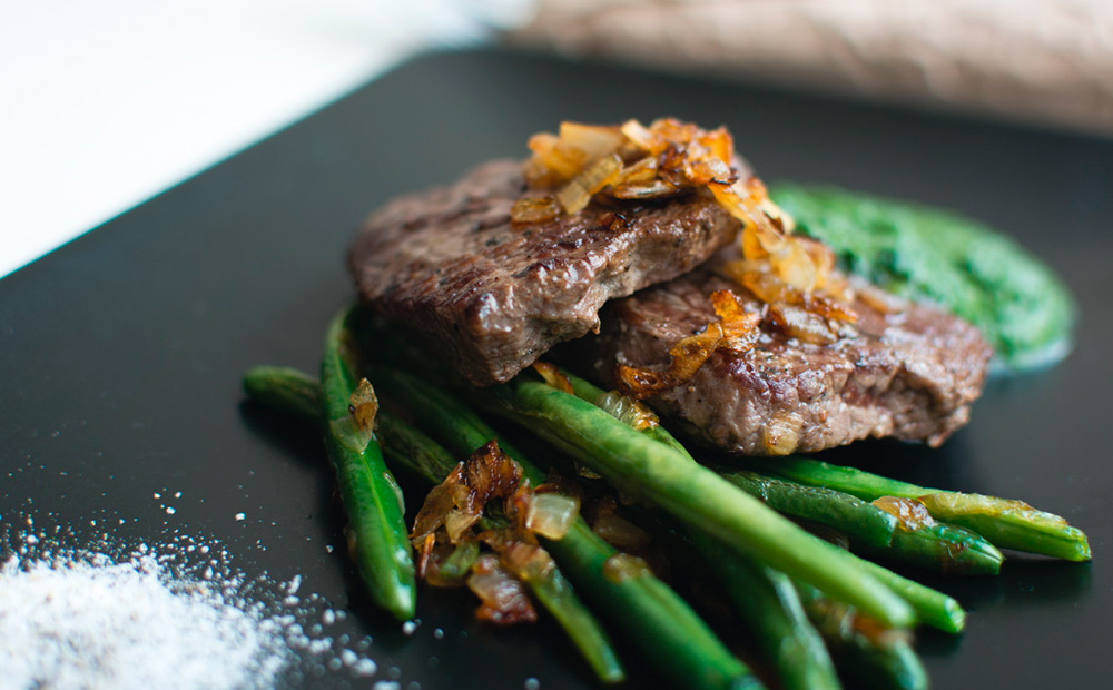 Receta con carne a la pimienta